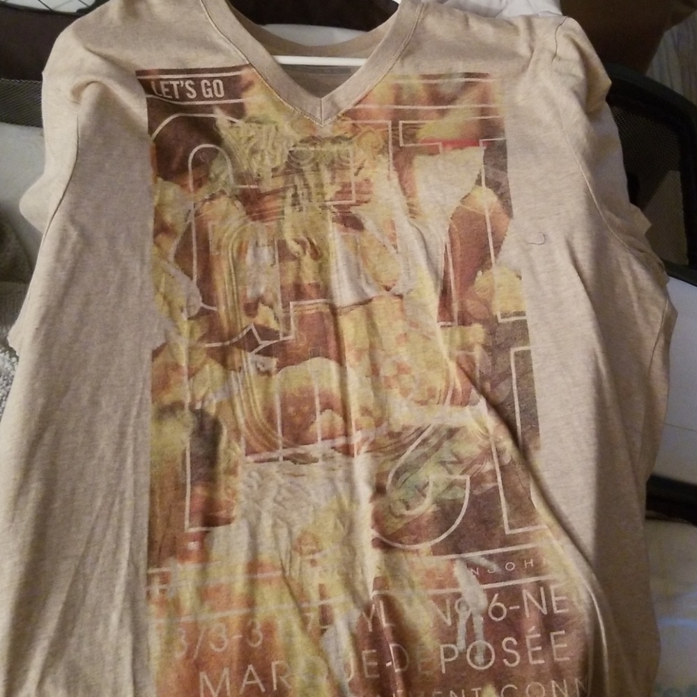 Tan t shirt